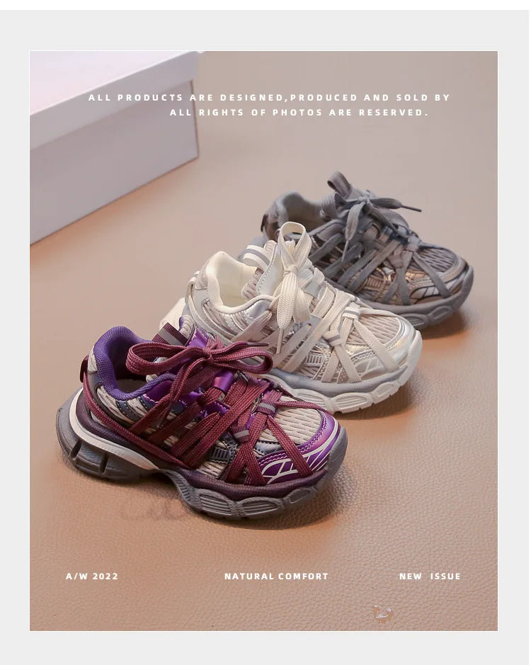 Zapatillas Deportivas para Niños, Modelo Chunky 2026, Nuevas Zapatillas de Baloncesto para Niñas, Modernas y Versátiles, Zapatillas Deportivas Casuales para Niños para la Escuela, Transpirables