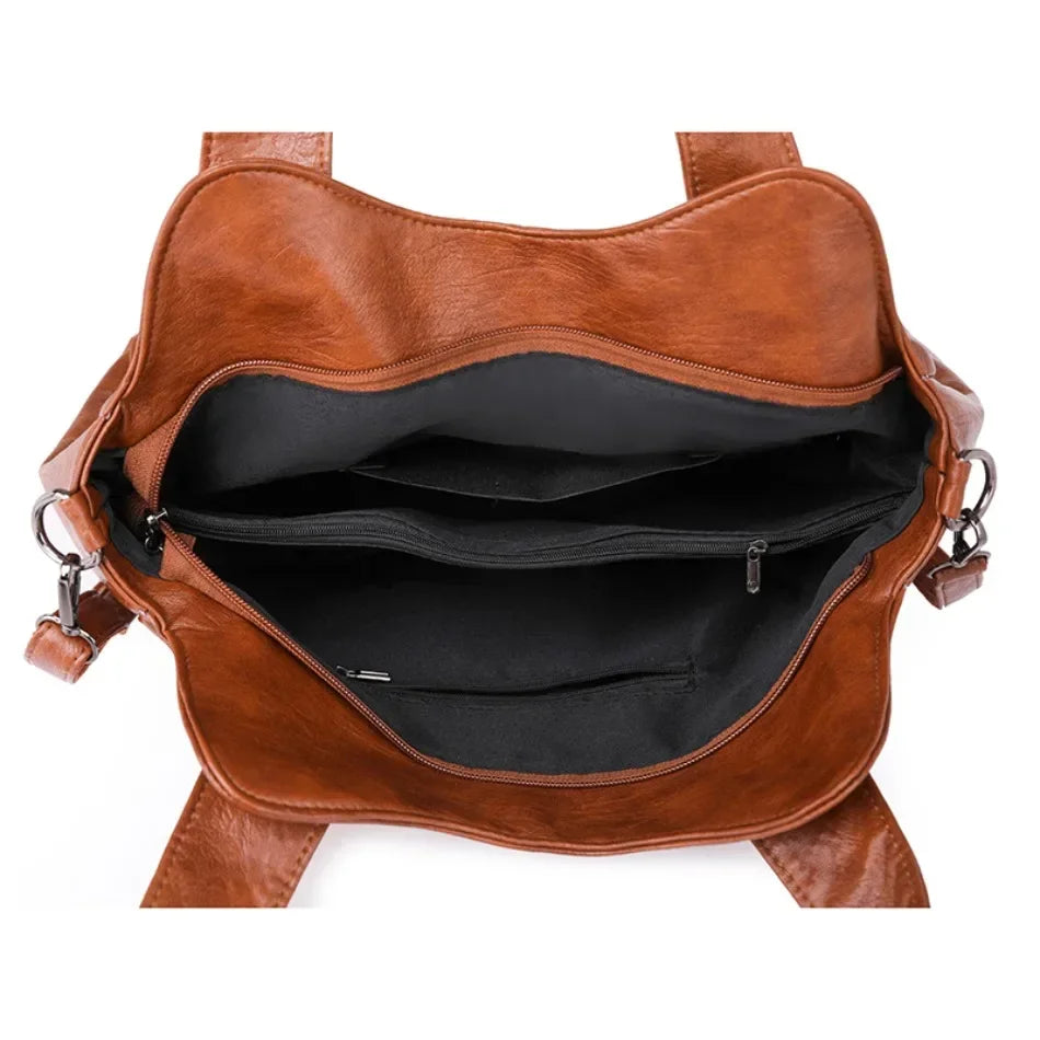Bolsos de mano de Color sólido a la moda para mujer, bolso de mano de cuero suave, bolsos cruzados grandes informales para mujer, nuevas bolsas de mensajero de hombro