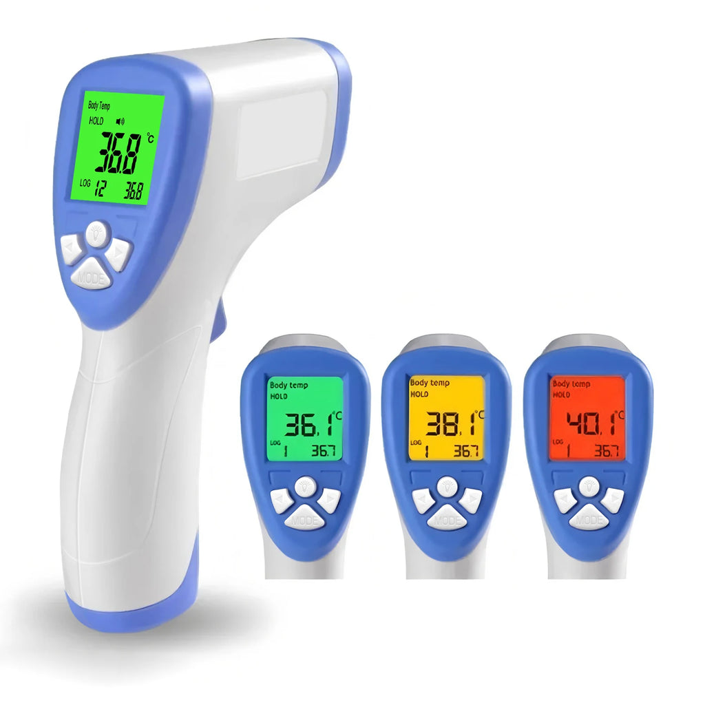 Termómetro infrarrojo para fiebre médica, termómetro Digital láser sin contacto para cuerpo, termómetro para medir la temperatura de la frente para bebés y adultos