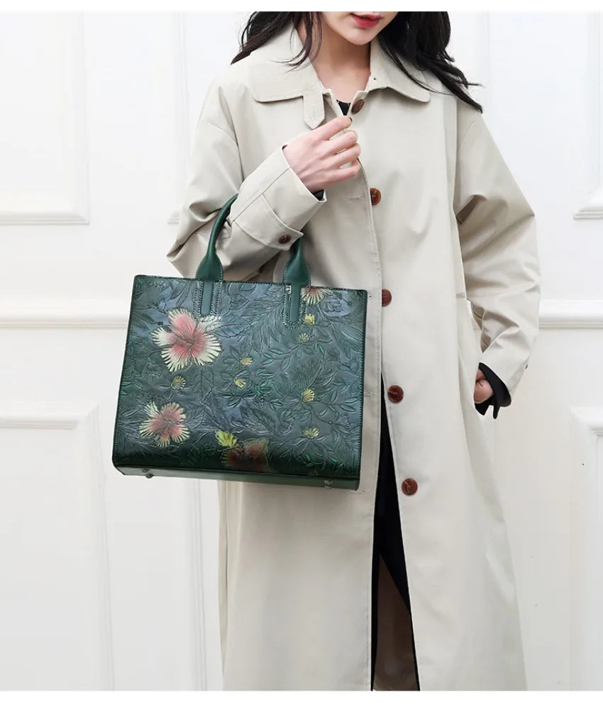 Bolso de hombro de diseñador de alta calidad para mujer, gran capacidad, bolsillo de oficina, bolsa cruzada Diagonal en relieve, bolsa de documentos oficial