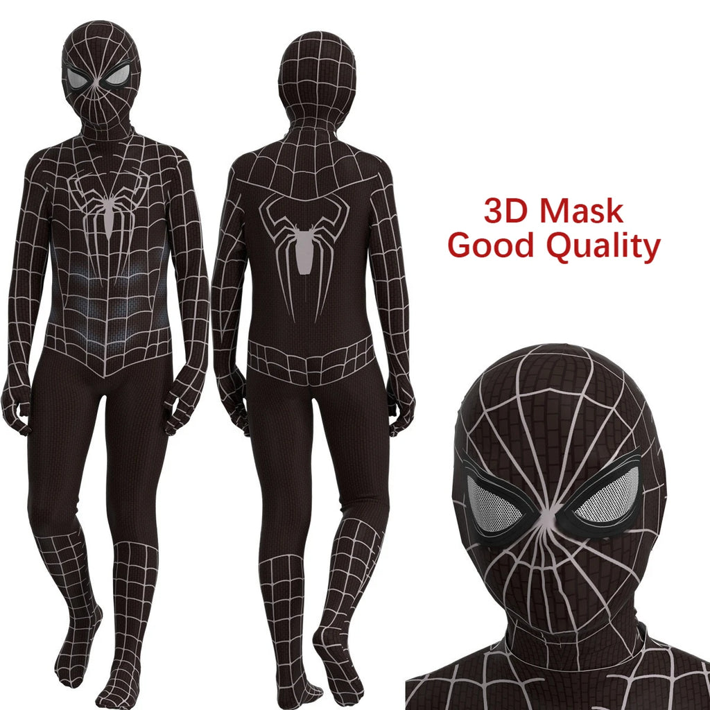 Disfraz de superhéroe de araña para niños, mono de LICRA, disfraces de Halloween, mono, conjunto de fiesta de separación para niños, mono de Halloween