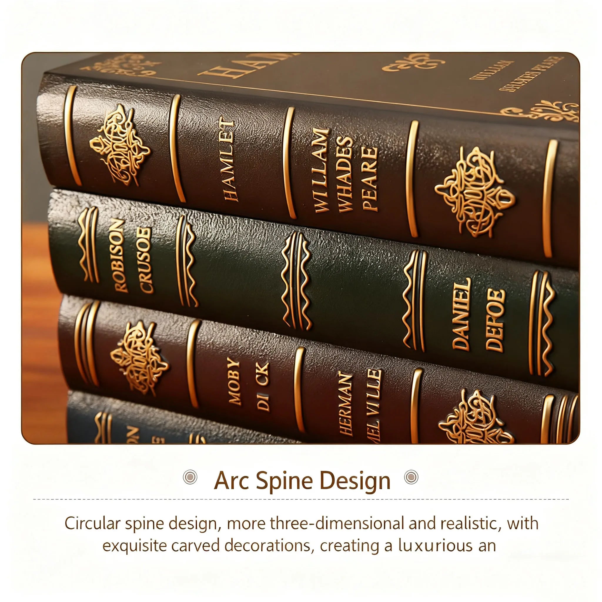 Caja de almacenamiento en forma de libro, estilo Vintage, de madera con tapa, caja de joyería decorativa apilable, organizador de adornos para el hogar y la Oficina, novedad