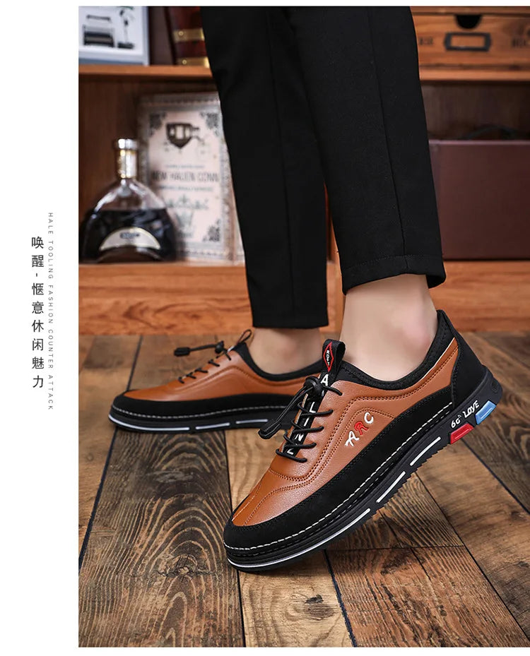 Zapatos informales para hombre, moda de otoño 2025, cómodos zapatos de negocios antideslizantes para hombre, calzado ligero de talla grande 39-44, zapatillas nuevas para hombre