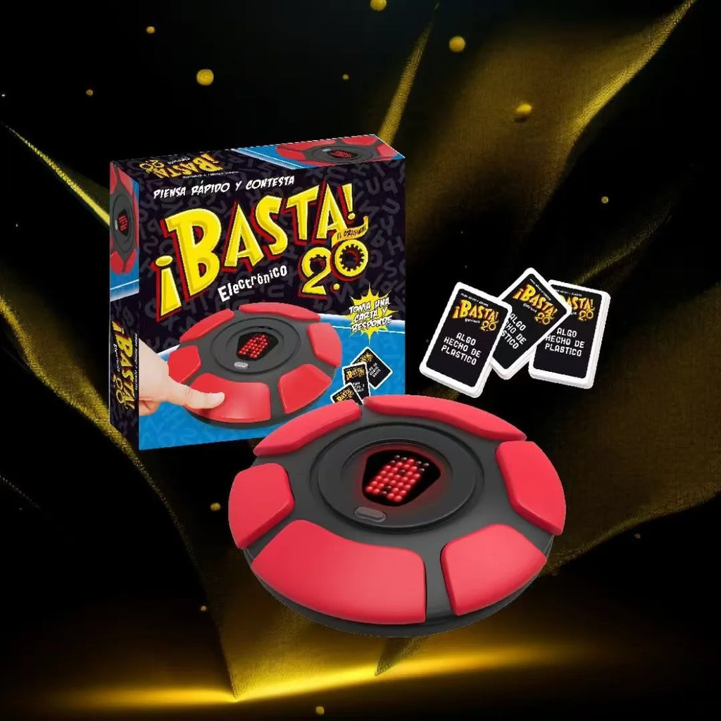 Juego de Mesa Basta 2.0 en Español, Juego de Mesa de Ritmo Rápido, Reunión Familiar, Juguetes STEM para Adultos y Niños, Aprendizaje de Idiomas, Juegos de Mesa