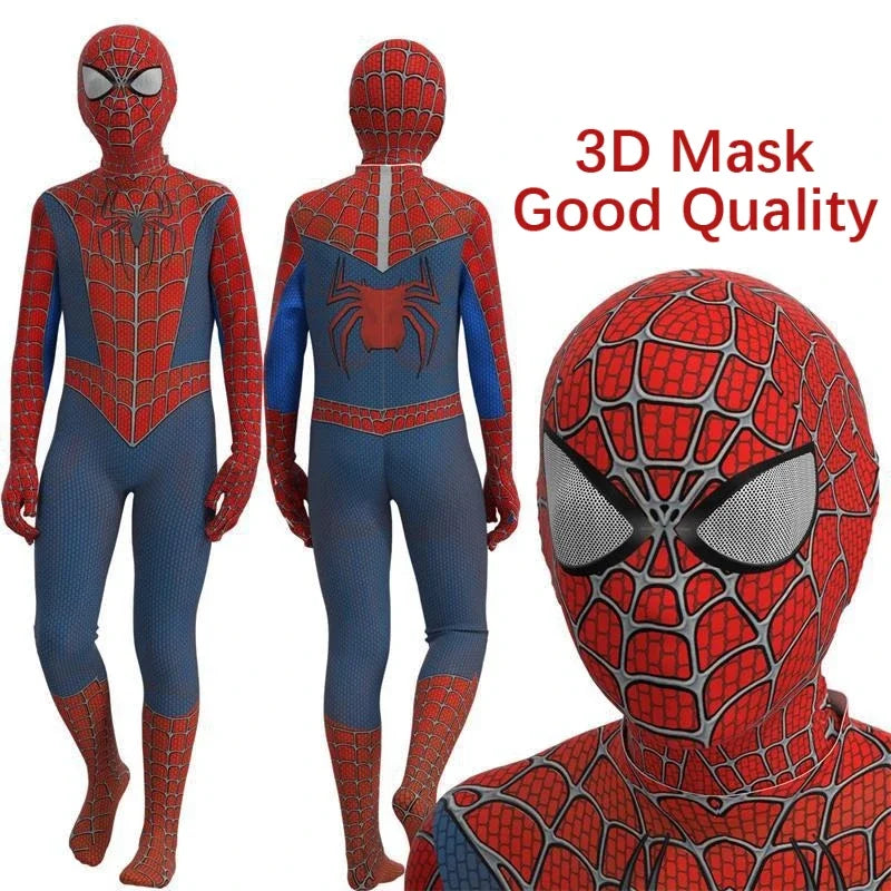 Disfraz de superhéroe de araña para niños, mono de LICRA, disfraces de Halloween, mono, conjunto de fiesta de separación para niños, mono de Halloween