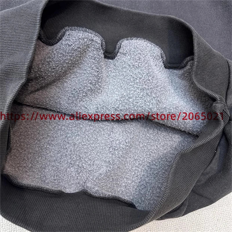 Sudadera con capucha con bordado de Sol para hombre y mujer, Jersey lavado de gran tamaño, de alta calidad