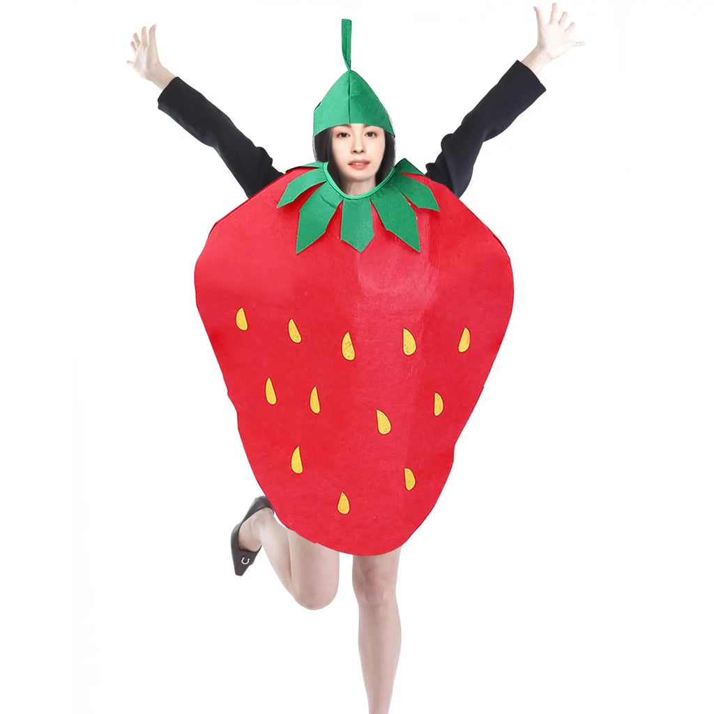 Disfraz de fruta para adultos, disfraz de Cosplay con sombrero para mascarada, actuación en escenario, vacaciones, juego de rol, novedad
