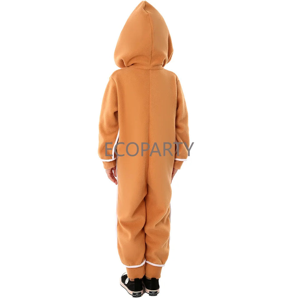 Disfraz de Año Nuevo para vacaciones, disfraz de hombre de jengibre para niños, mono de Navidad para niñas y niños, disfraz de Halloween