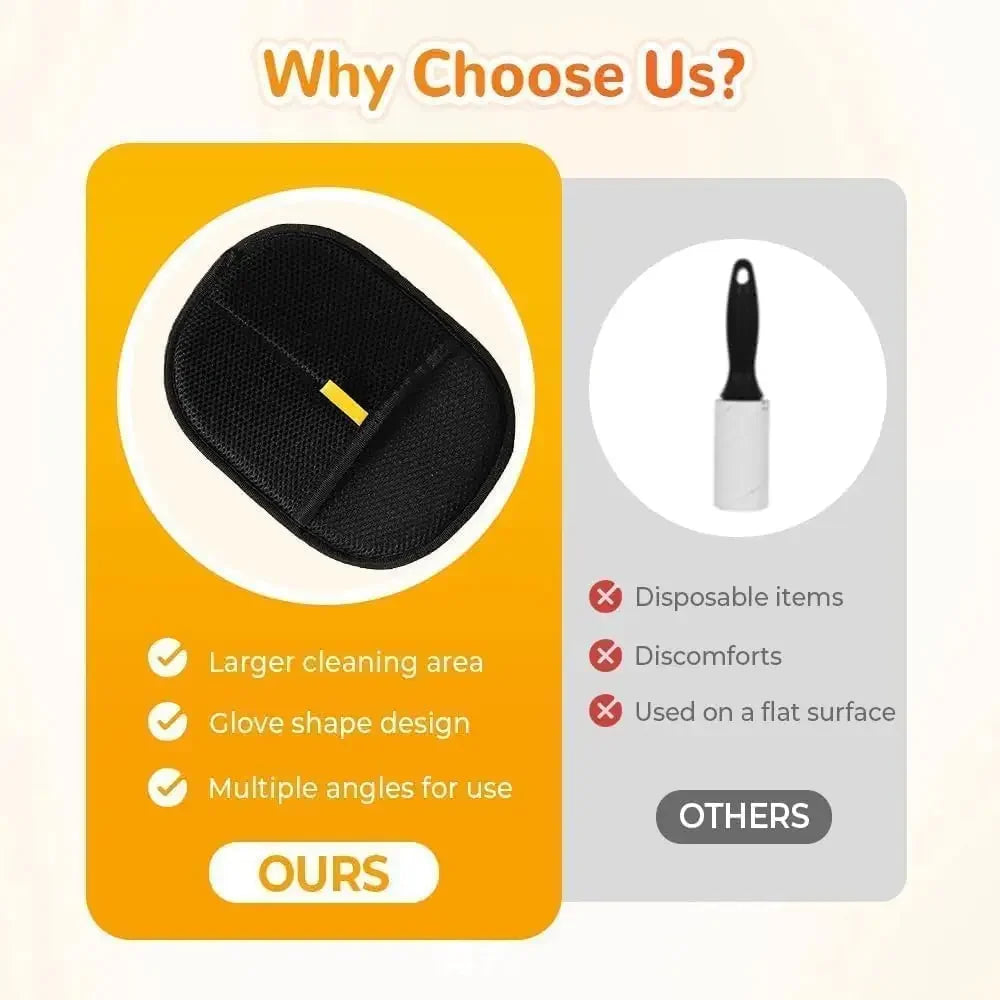 Cepillo removedor de pelo para mascotas, guantes para quitar el pelo de gatito, cepillo para quitar el pelo, guante para perros y gatos, limpieza del pelo de piel de doble cara para alfombra