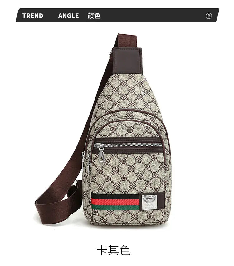 Bolso Mensajero Multifuncional para Hombre, Bolso de Hombro, Bolso Casual Cruzado con Orificio para Auriculares