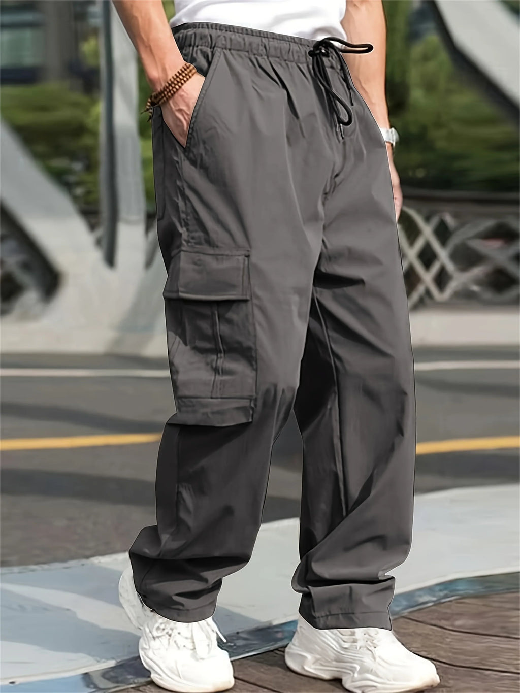 Pantalones Cargo tácticos de verano para hombre, pantalones ligeros informales impermeables, pantalones casuales resistentes al