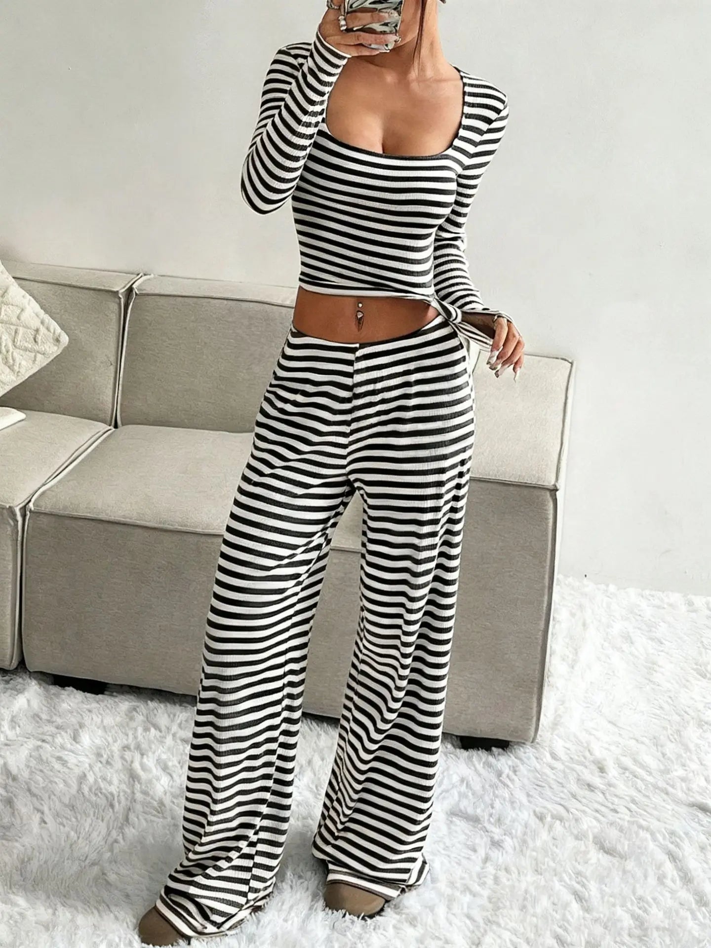 Ropa de hogar para mujer: Pijamas cálidos de invierno Conjuntos de mujer: Conjuntos de pijama sexy Conjuntos de pijamas de invierno para mujer Ropa para el hogar: Pijamas de mujer