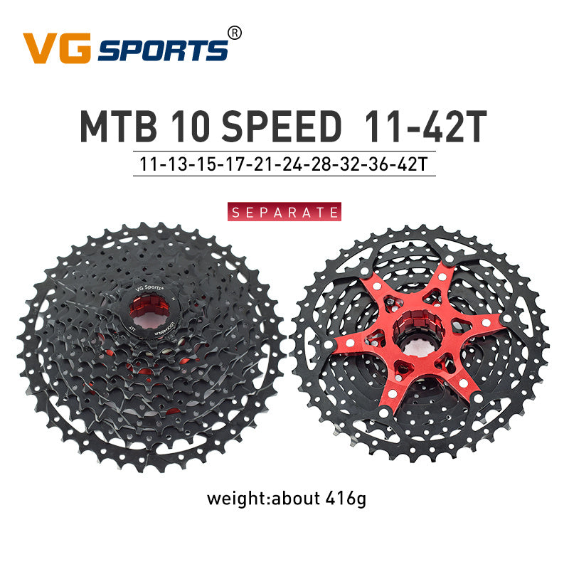 Lightweight MTB Bicycle Freewheel - Separate Aluminum Bracket, Superior Sprockets Performance