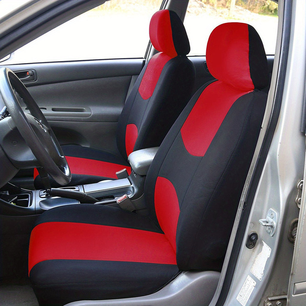 Upgrade Your Car Interior With A Universal Fit 5-Seat Polyester Car Seat Cover Set