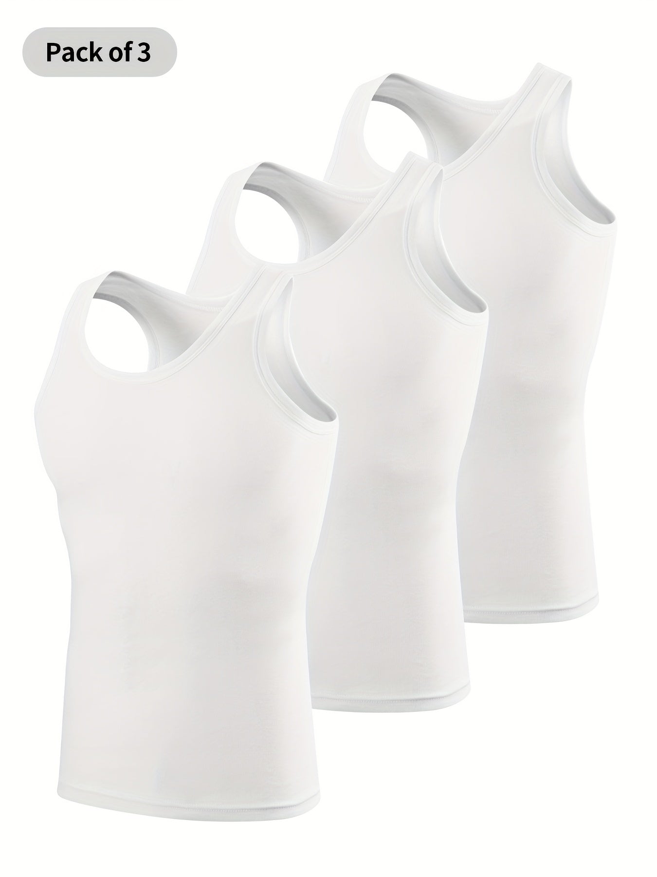 Men's Cotton Casual Breathable Comfy Sleeveless Tank Tops, Sports Vest, Men's Summer Clothes Outfits, Men's Undershirts Tops