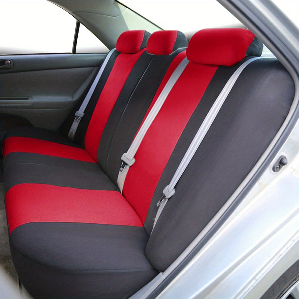 Upgrade Your Car Interior With A Universal Fit 5-Seat Polyester Car Seat Cover Set