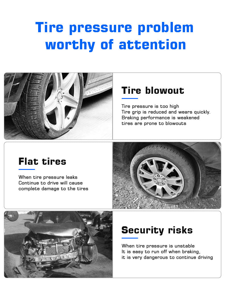 120W Portable Car Air Compressor: Inflate Your Tires With Ease - Wireless & Wired Handheld Pump With LED Light