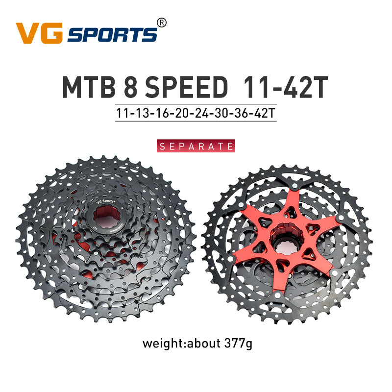 Lightweight MTB Bicycle Freewheel - Separate Aluminum Bracket, Superior Sprockets Performance