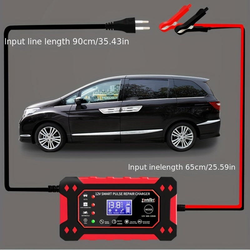 12V 6A Car Battery Chargng, Smart Battery Trickle Charging Automotive Battery With Temperature Compensatio