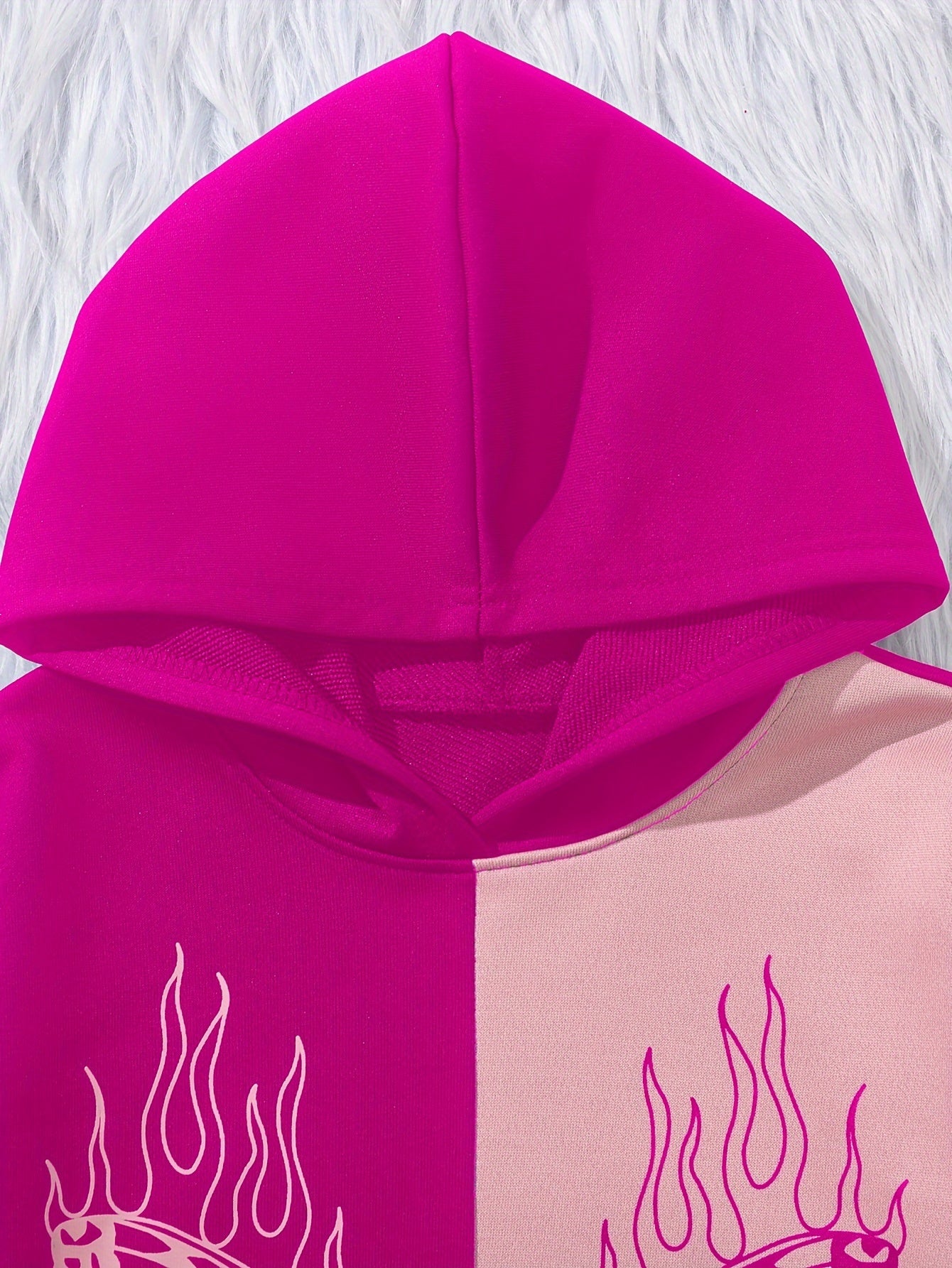 Girl's Butterfly Pattern Outfit 2pcs, Hoodie & Sweatpants Set, TO BE YOURSELF Print Kid's Color Clash Clothes For Spring Fall outdoors