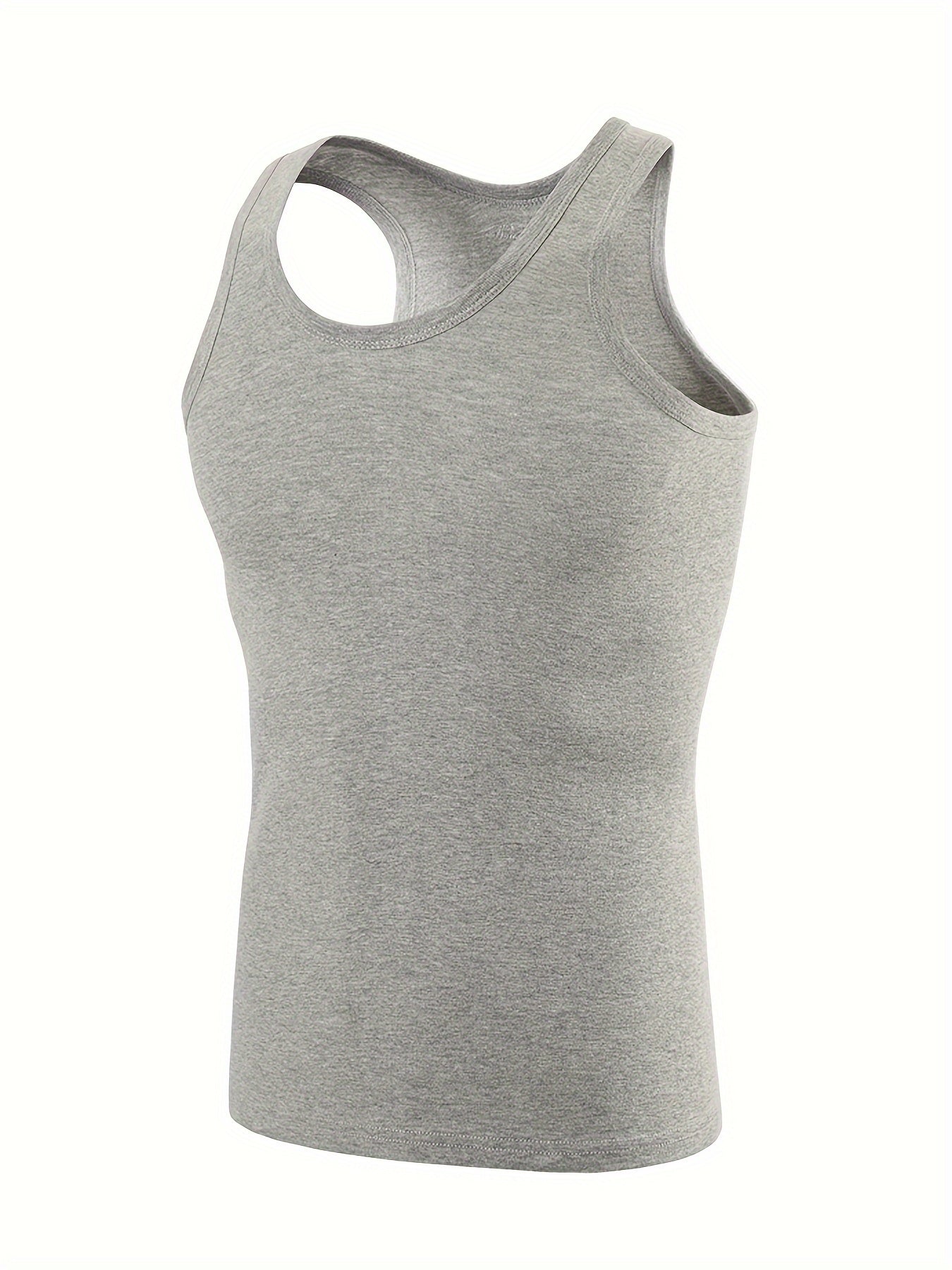 Men's Cotton Casual Breathable Comfy Sleeveless Tank Tops, Sports Vest, Men's Summer Clothes Outfits, Men's Undershirts Tops