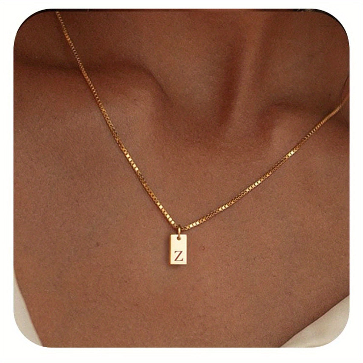 Initials Necklace for Women - 14k Golden Plated Delicate Monogram Pendant, Name Jewelry Gift for Valentine's Day, Everyday Elegance & Year-Round Wear, Necklace, Elegant Accessory, Luxurious Appearance