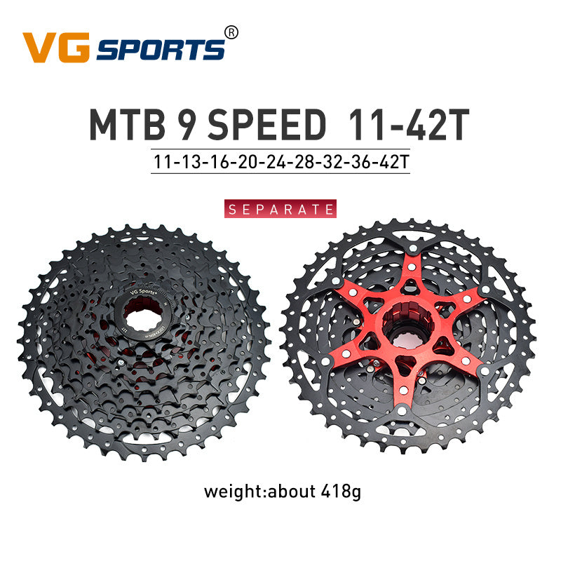Lightweight MTB Bicycle Freewheel - Separate Aluminum Bracket, Superior Sprockets Performance