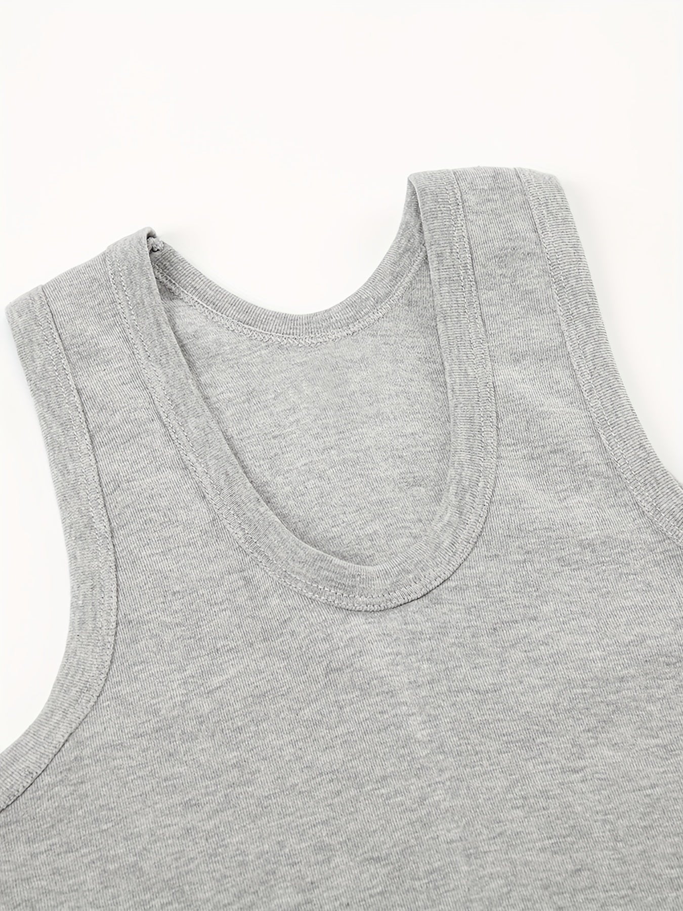 Men's Cotton Casual Breathable Comfy Sleeveless Tank Tops, Sports Vest, Men's Summer Clothes Outfits, Men's Undershirts Tops