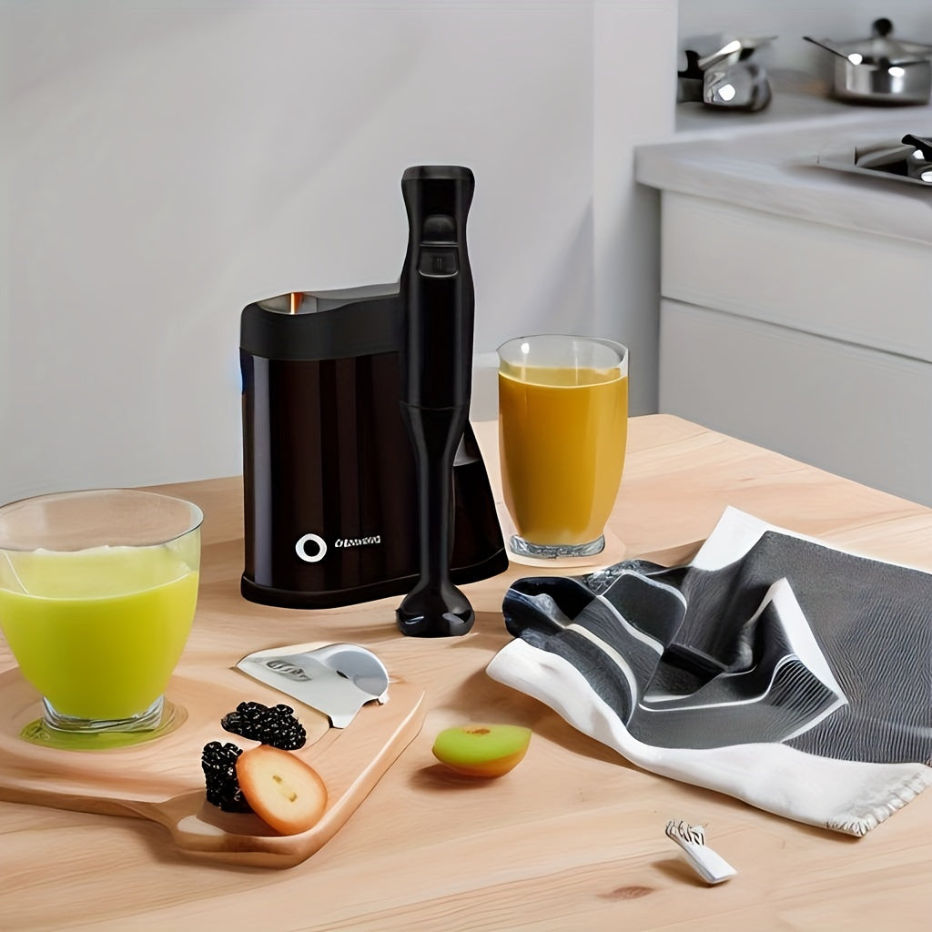 Electric Immersion Hand Blender(Black), Mixer, Chopper, Ice Crushing 2-Speed Control One Hand Mixer, Removable Blending Stick For Easy Cleaning For Purees, Smoothies, Shakes, Ivory, Soups, Sauces, Baby Food, Kitchen Accessori