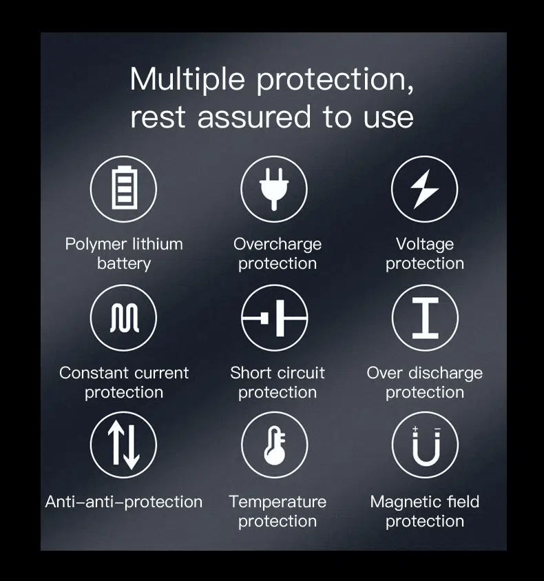 1pc Compact 26.64Wh Jump Starter & Power Bank - Emergency Car Boost For Petrol & Diesel, 12V, Safe, Dual-Color