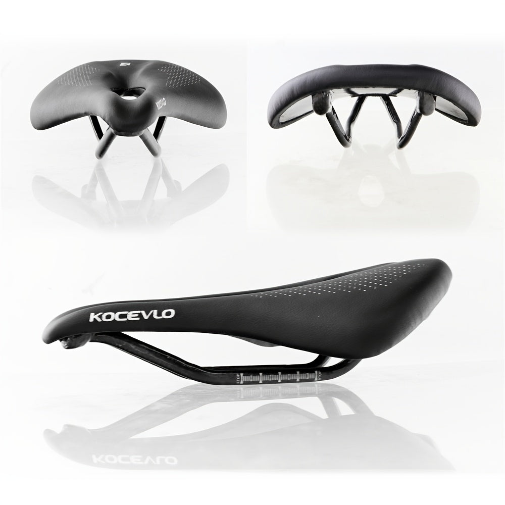 Lightweight and Comfortable Carbon Fiber Saddle - Perfect for Road Biking and MTB Riding!