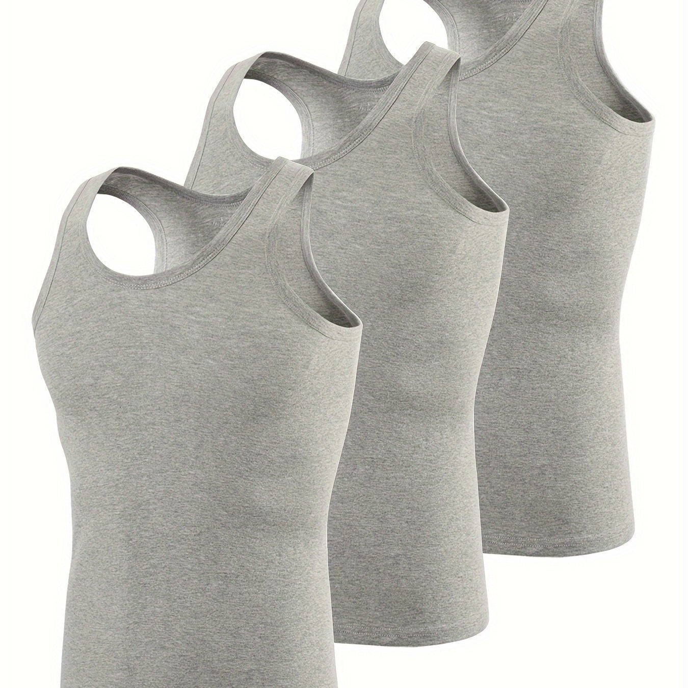 Men's Cotton Casual Breathable Comfy Sleeveless Tank Tops, Sports Vest, Men's Summer Clothes Outfits, Men's Undershirts Tops