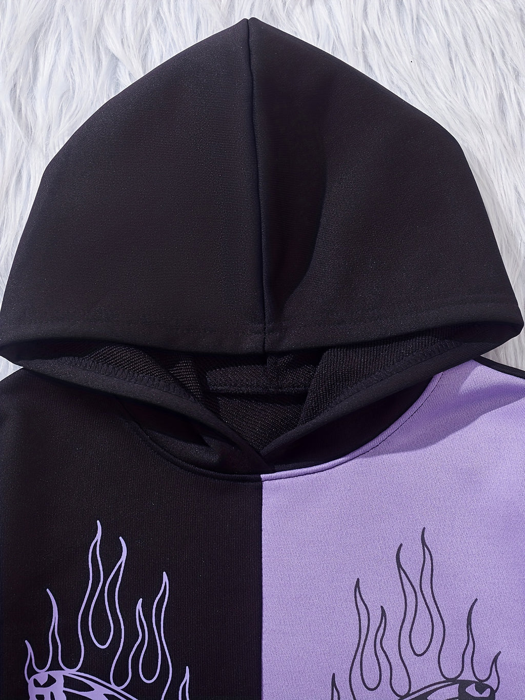 Girl's Butterfly Pattern Outfit 2pcs, Hoodie & Sweatpants Set, TO BE YOURSELF Print Kid's Color Clash Clothes For Spring Fall outdoors